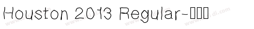 Houston 2013 Regular字体转换